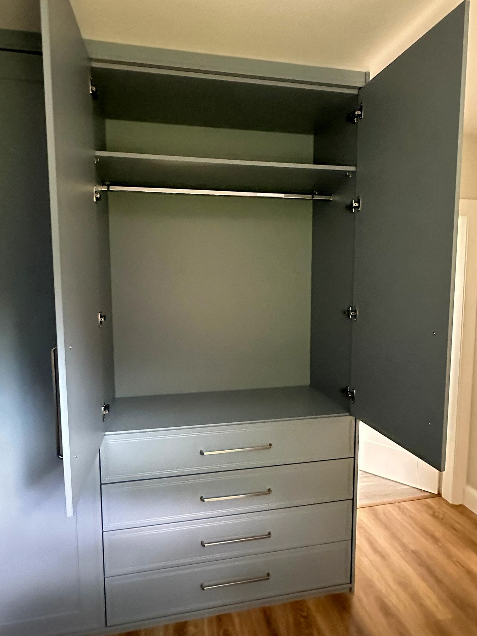 Denim Blue Walk-In Wardrobe 