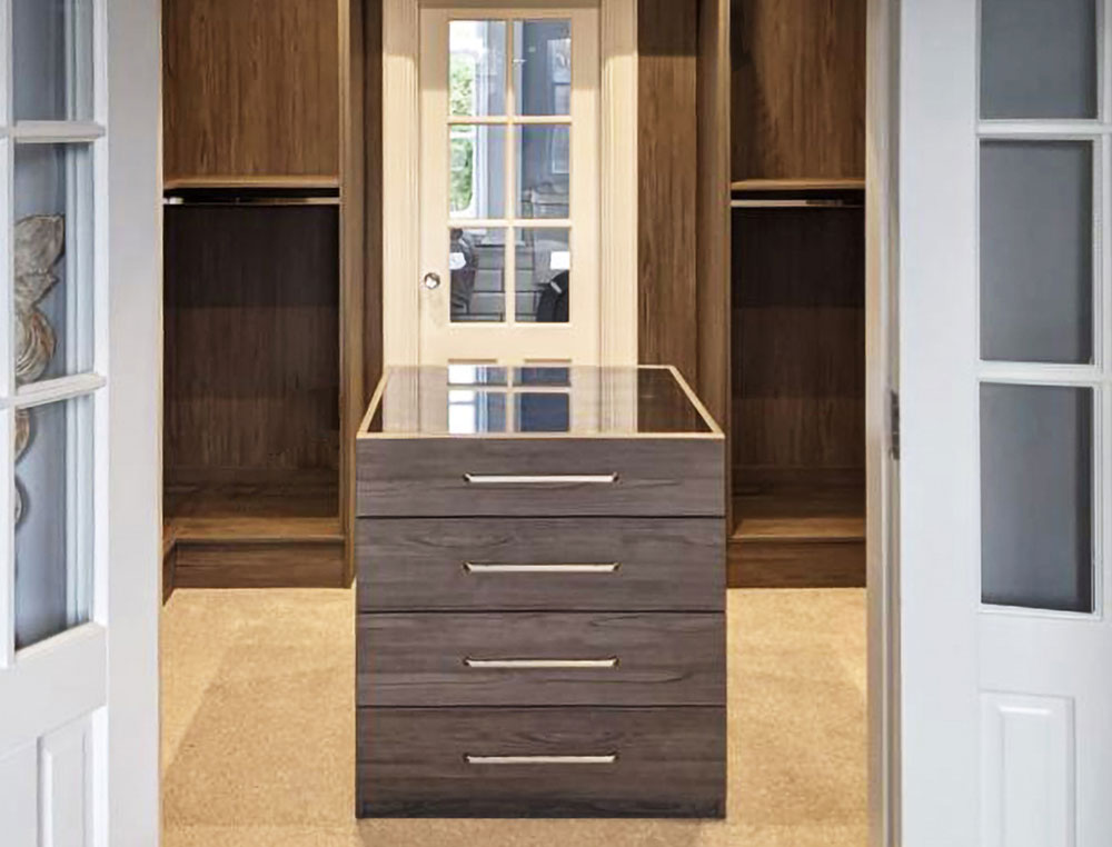 freestanding woodgrain chest of drawer island