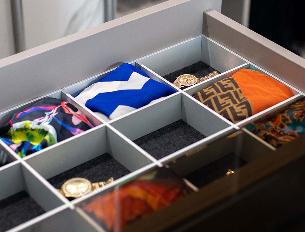 up close shot of jewellery tray accessory