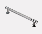 knurled polished chrome handle