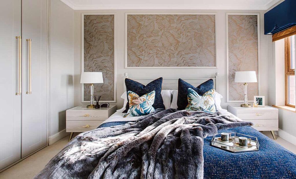 hinge wardrobe in a bedroom