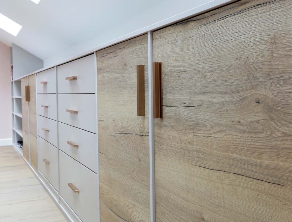 woodgrain hinge unit